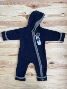 Overall din lână fiartă cu mănuși și botoșei, Stapf - Midnight Blue