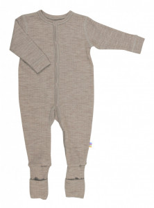 Overall/Pijama Joha lână merinos cu/fara sosete - Basic Sesame Melange