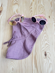 Pălărie din in - Dusty Rose, Pure Pure