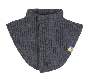 Pieptar cu nasturi din lână merinos Joha - Basic Grey