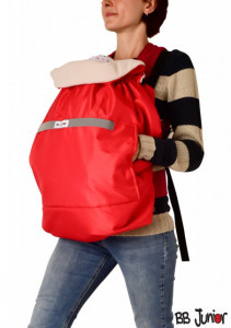 Protectie de iarna pentru marsupiu BB Junior-rosu