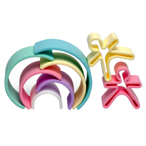 Rainbow, joc de stivuire, 6 piese, nordic colors, Dena