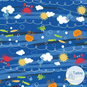 Slip de inot refolosibil Iplay UPF 50+ -Royal Blue Sea Friends