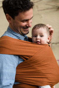 Wrap elastic Boba, Camel - Marsupiu ergonomic
