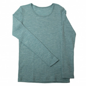 Bluză femei lână merinos Joha - Basic Aqua Melange
