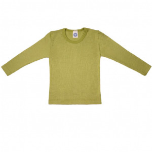 Bluza lână merinos si mătase - Green, Cosilana