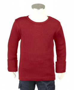 Bluza ManyMonths lână merinos - Cranberry Nectar