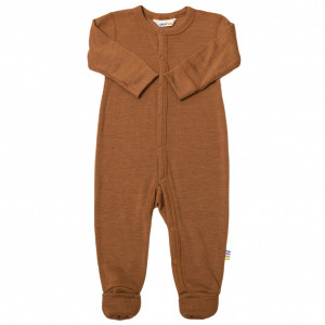 Jumpsuit/Overall din lână merinos și mătase cu/fără șosete Joha - Rusty