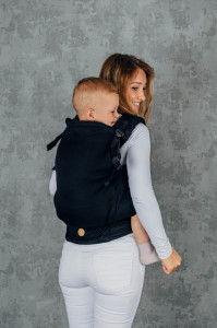 LennyPreschool, Ebony Black - Marsupiu ergonomic