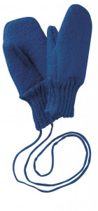 Manusi Disana lână organica boiled wool (lana fiarta) - Navy
