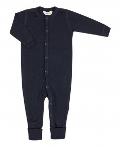 Overall/Pijama Joha lână merinos cu/fara sosete - Basic Navy