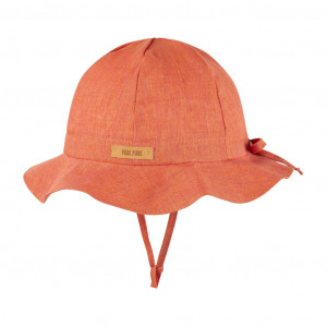 Pălărie ajustabilă din in - Coral, Pure Pure