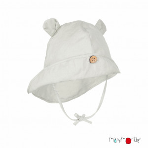 Pălărie ajustabilă ManyMonths Teddy Bear cânepă și bumbac - Natural