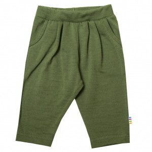 Pantaloni din lână merinos Joha - Single Wool Green