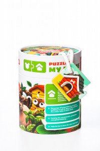 Puzzle 20 piese, Casuta Animalelor, Cubika