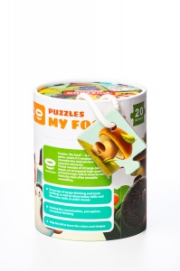 Puzzle 20 piese, , Ce mananca, Cubika