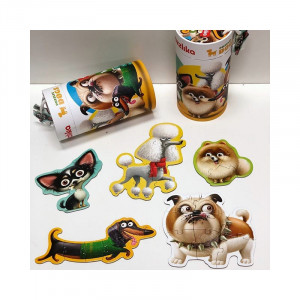Puzzle 27 piese, 5 in 1, Dogs, Cubika