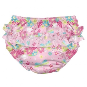 Slip de inot refolosibil Iplay UPF 50+ -Pink Dragonfly Floral