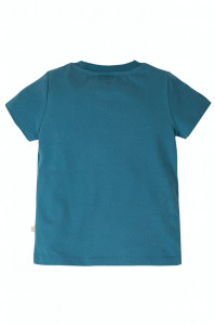 Tricou din bumbac organic - Steely Blue/Boat, Frugi