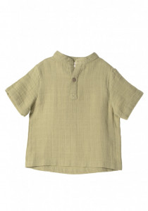 Tricou din muselină Organic By Feldman - Sage Green