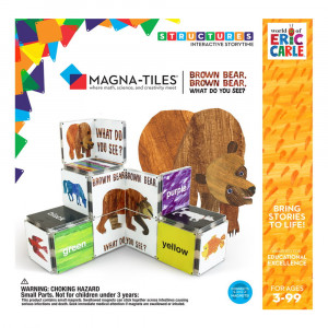 Ursule brun, tu ce vezi?, Eric Carle, Magna-Tiles Structures (16 piese)