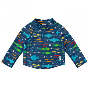 Bluză cu protecție UV Iplay UPF50+ - Navy Fish