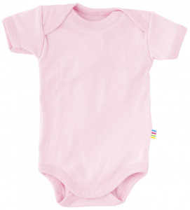 Body Joha cu maneca scurta bumbac organic - One by One - Rose