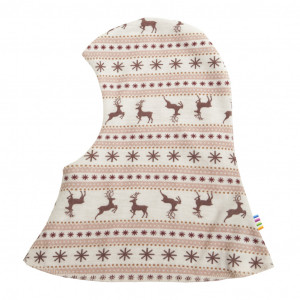 Cagula dublata reversibila Joha lână merinos - Jumping Deer Coral