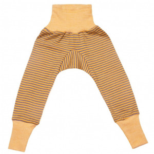 Cei mai comozi pantaloni din lână merinos si mătase, Cosilana - Yellow Plum