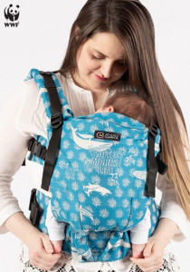 Marsupiu Ergonomic, portbebe,  ISARA THE ONE MARINE LIFE OCEANIA