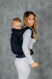Marsupiu ergonomic LennyPreschool, Ebony Black