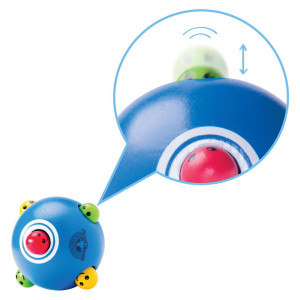 Minge zornaitoare din lemn, Cucu-Bau, 6 cm, Wonderworld