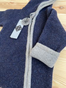 Overall din lână fiartă cu mănuși și botoșei, Stapf - Midnight Blue