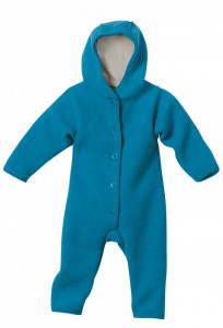Overall Disana lână organica boiled wool - Blue