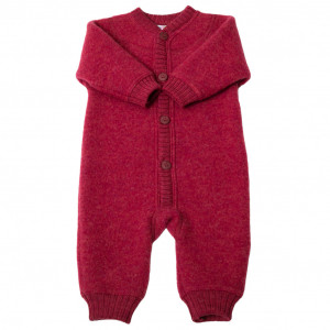 Overall din lână merinos fleece Joha - Basic Fuchsia