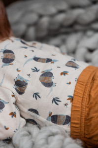 Pantaloni din bambus și lână merinos- Brown Sugar, Celavi