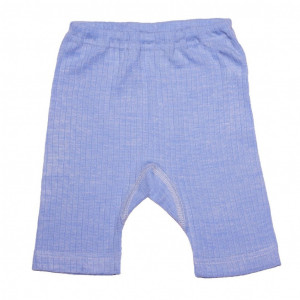 Pantaloni scurti lână merinos, mătase, bumbac - Blue, Cosilana