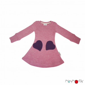 Rochie ManyMonths lână merinos - Heart Pockets Wind Rose