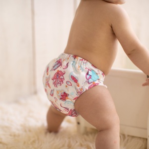 Set 6 scutece textile Charlie Banana - inserturi noi cu fleece , Girly