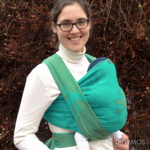 Wrap tesut, portbebe , Didymos - Geckos Emerald size 4 (3,7 m)