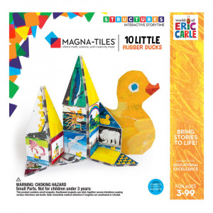 10 ratuste de cauciuc, Eric Carle, Magna-Tiles Structures (18 piese)