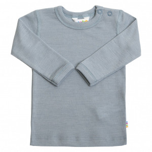 Bluza Joha lână merinos si matase - Soft Blue