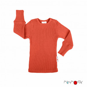 Bluză ManyMonths lână merinos - Rooibos Red