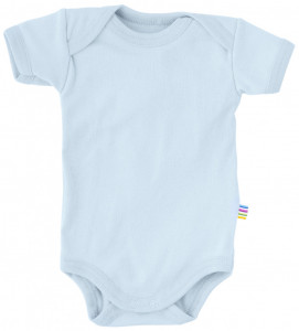Body Joha cu maneca scurta bumbac organic - One by One - Light Blue