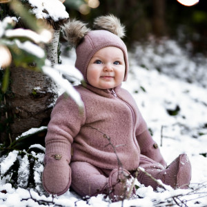Cagulă lână merinos fleece Mikk-line - Burlwood