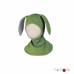 Cagulă ManyMonths lână merinos - Bunny Jade Green