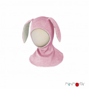 Cagulă ManyMonths lână merinos - Bunny Wind Rose