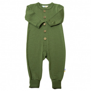 Jumpsuit/Overall din lână merinos cu/fără șosete Joha - Single Wool Green