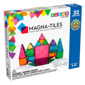 Magna-Tiles Clear Colors set magnetic (32 piese)