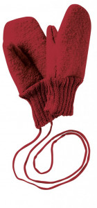 Manusi Disana lână organica boiled wool (lana fiarta) - Bordeaux